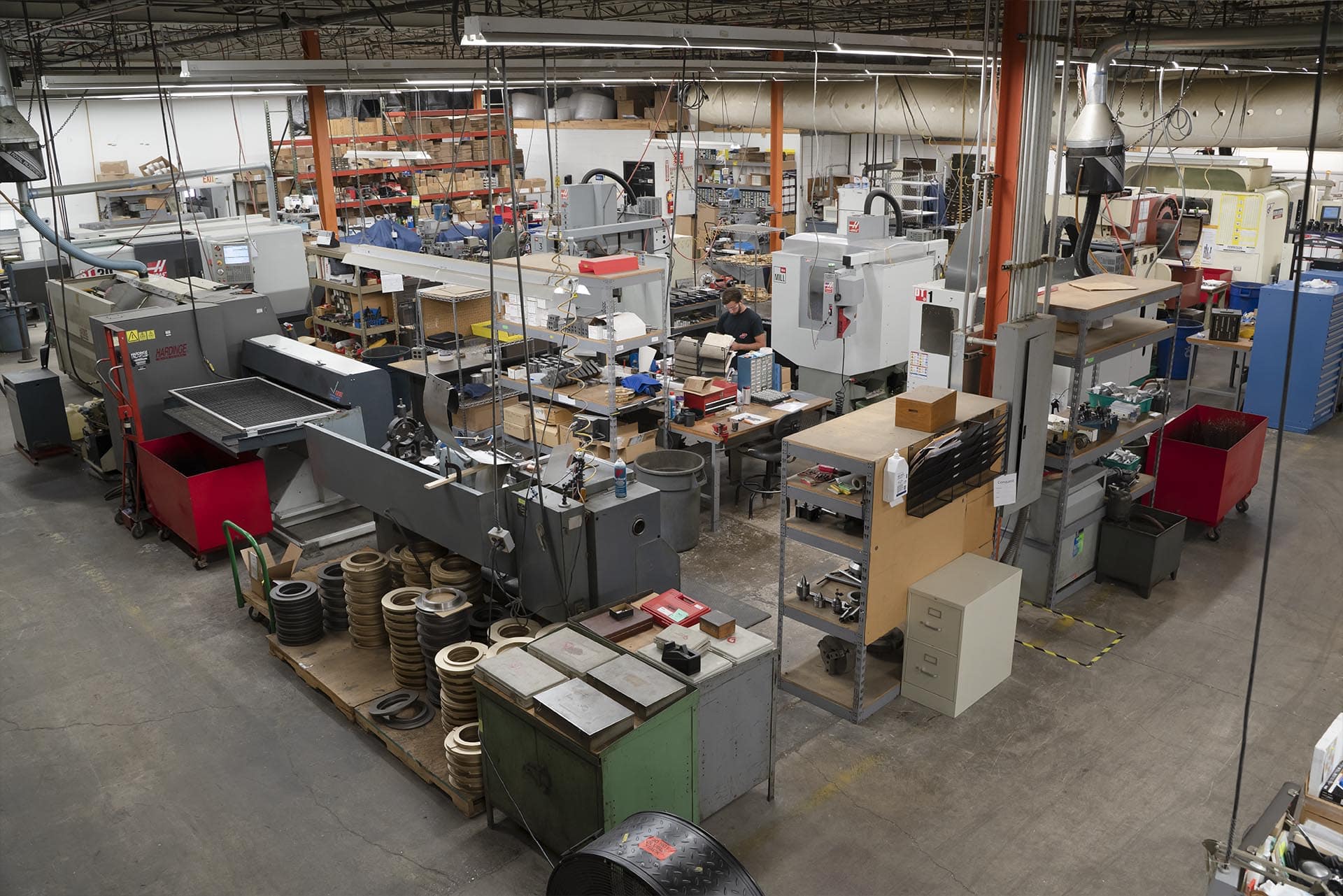 Photo of CNC machines in a shop